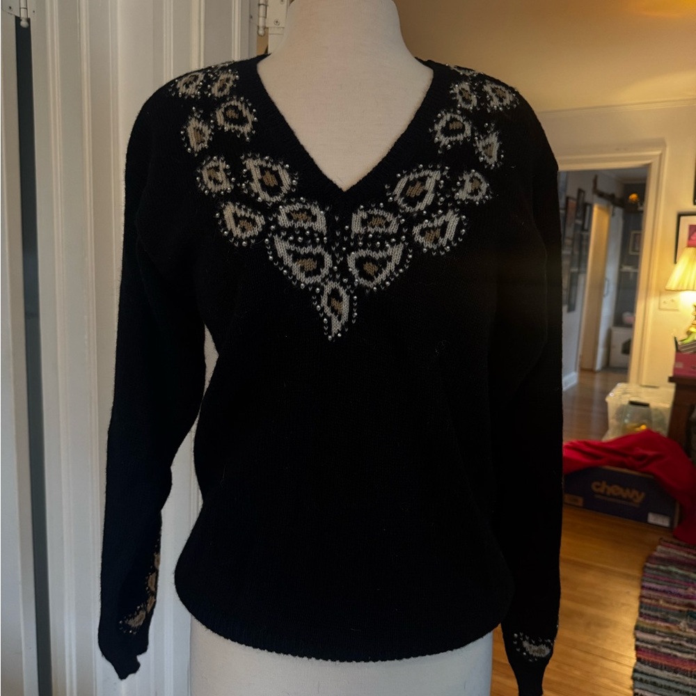 Vintage American Spirit Embellished Sweater
